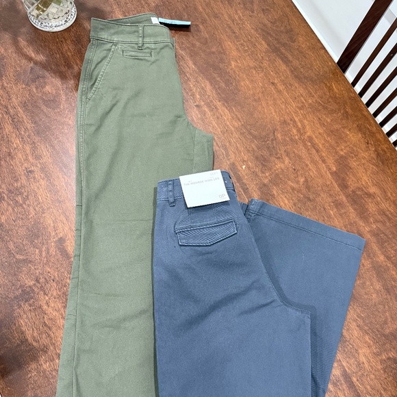 LOFT Monroe Wide Leg Pant - DARK BLUE/GRAY - Picture 4 of 6